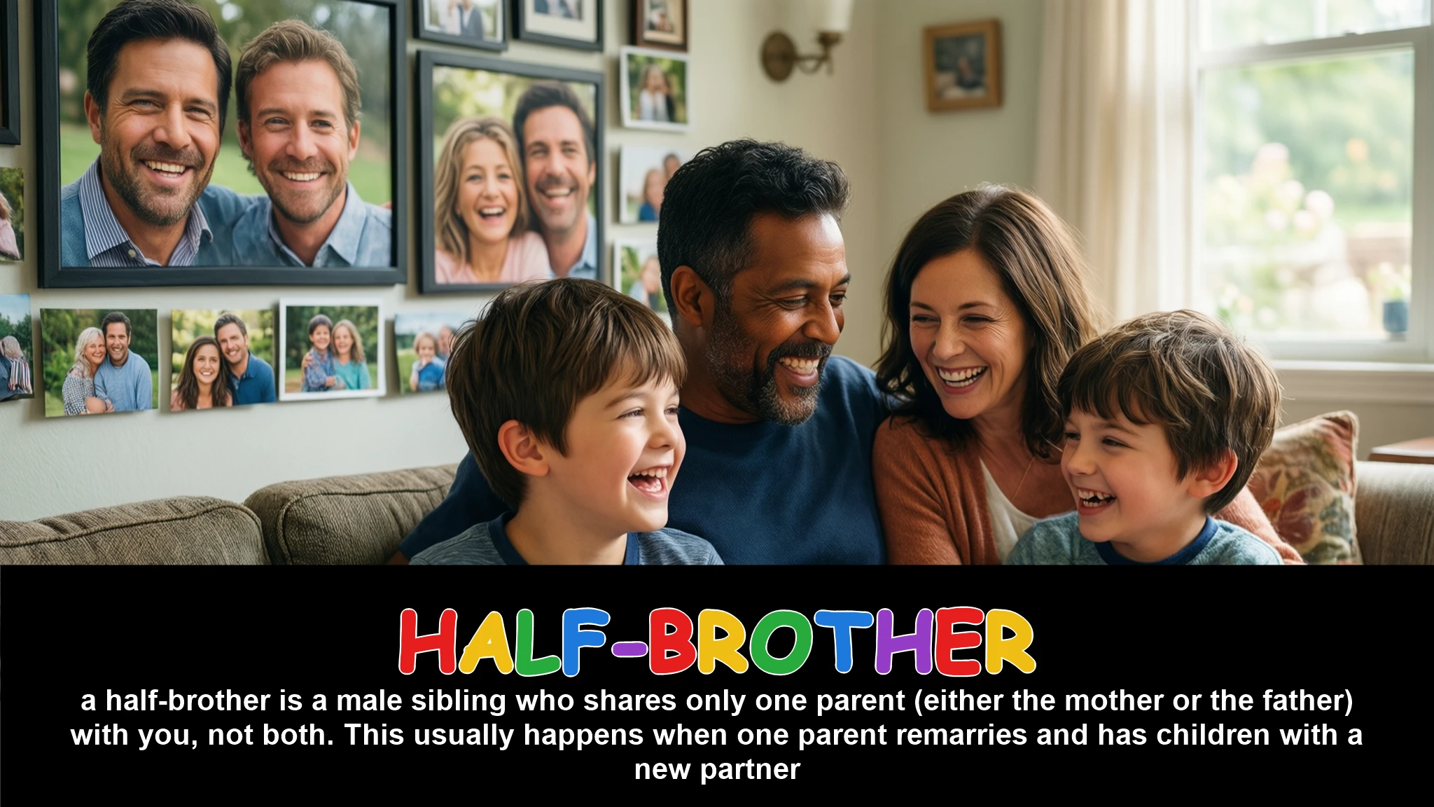 English Illustration for half-brother